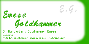 emese goldhammer business card